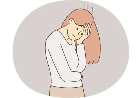 一人暮らしが不安イラスト